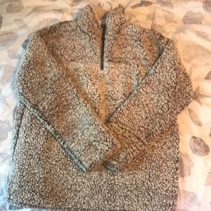Brown Sherpa sweater